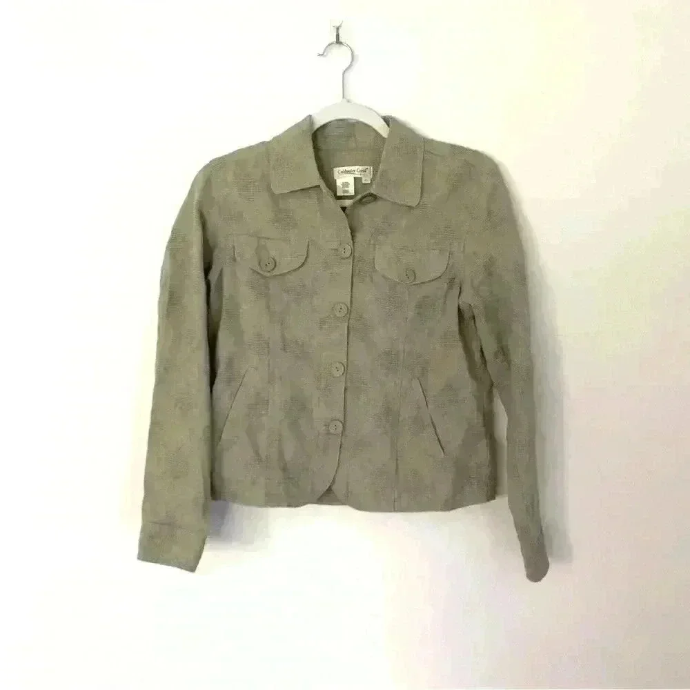 Coldwater Creek Women's Linen Blend Jacket Size XS